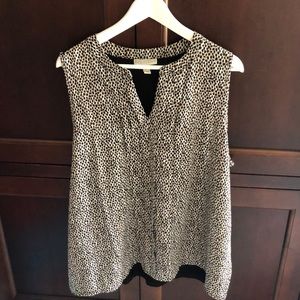 ❗️FINAL DROP❗️Dana Buchman Leopard Print Blouse